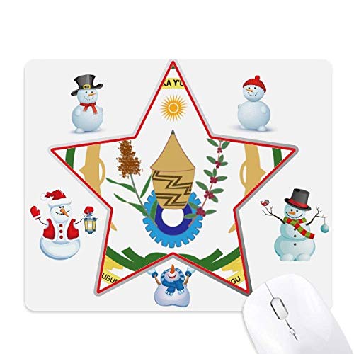 Tapis de souris Rwanda Afrique bonhomme de neige grand confort antidérapant pc portable