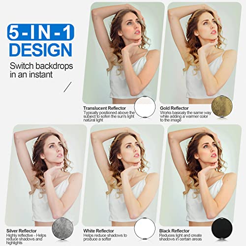 image for WELLMAKING 32 Inch (80cm) Reflector Photography, Collapsible Light Ref