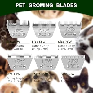 3 Pack 4 Wide Blades for Dog Groomingcompatible with Andisoster A5wahl Km10 Clipperscutting Length 38  Cucciolini Doodles 3 pack 4 wide blades for dog groomingcompatible with andisoster a5wahl km10 clipperscutting length 38   cucciolini doodles