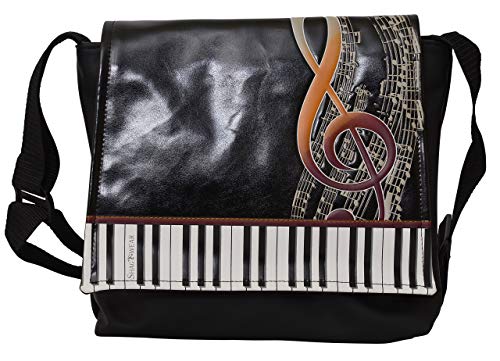 Shagwear de Mujer Cruzado Bolsa - Keyboard Nero/Teclado Melodía