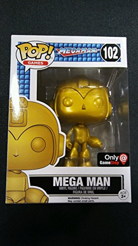 Funko Pop Chase Gold Mega Man Gamestop Exclusive #102
