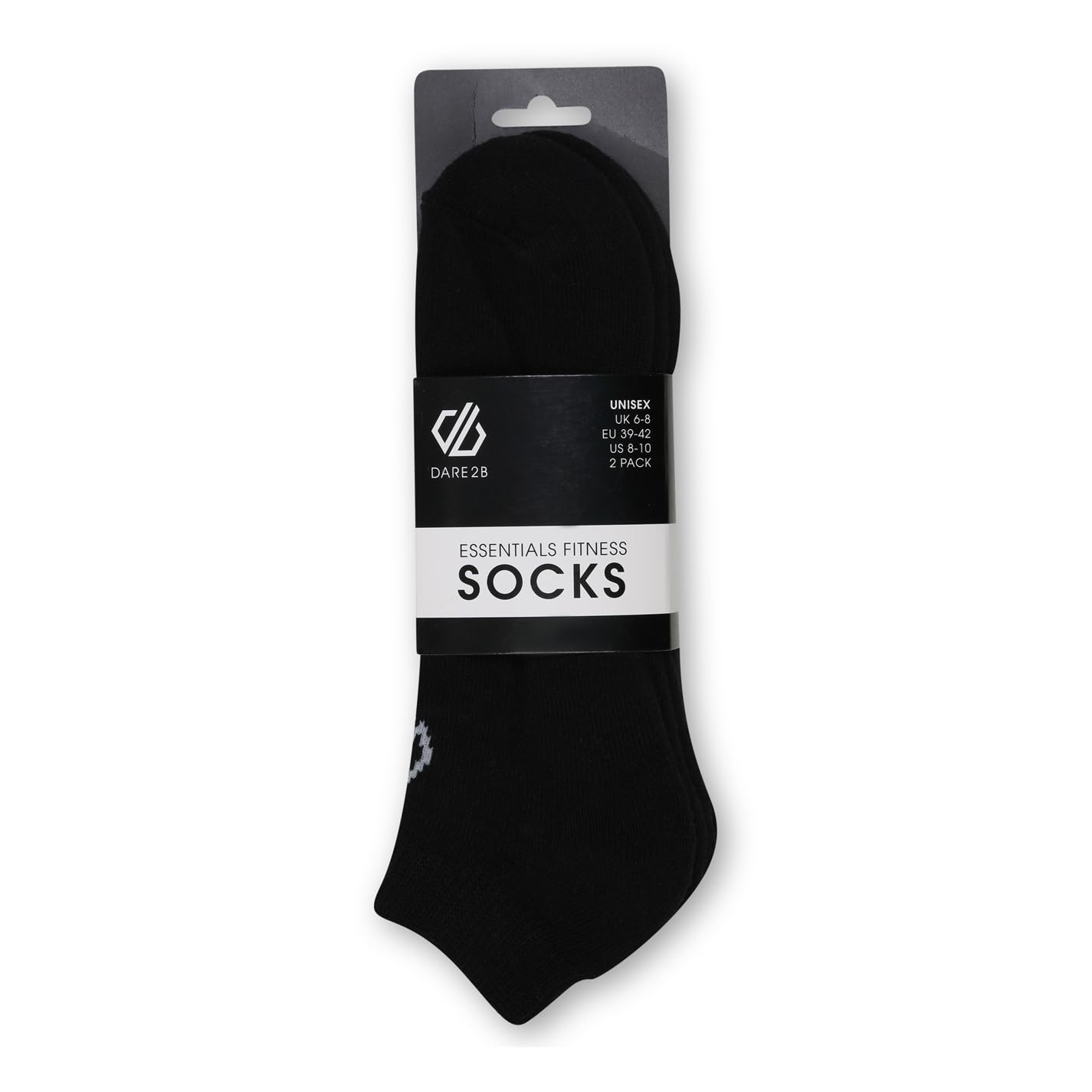 Dare 2b Adult's Essentials No Show Socks 2 Pack