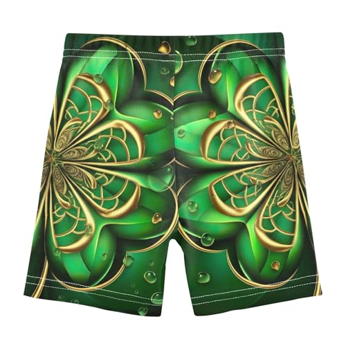 St Patricks Clover Golden Girls' Biker Shorts Toddler 4t Under Shorts for Dresses Cotton Little Girl2