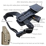 Sig P365 Kabura OWB Kydex for Sig Sauer P365 / P365 SAS Pistol Case, Sig P365 SAS Kabura, Zewnątrz pasa Carry 1.5-2 Inch Belt Clip with Leggings, P365 Gun Akcesoria (Black, Right Hand)