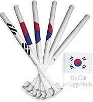 Vista 135 de Bandera de Estados Unidos con poste para coche, bandera para carros, 2 unidades, bandera de América, capó para auto, 4 de julio, decoración