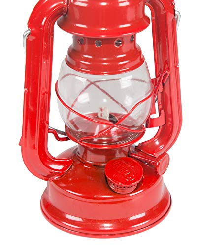 Stansport Pequena lanterna Hurricane (vermelha, 20,3 cm) 130 tamanho único