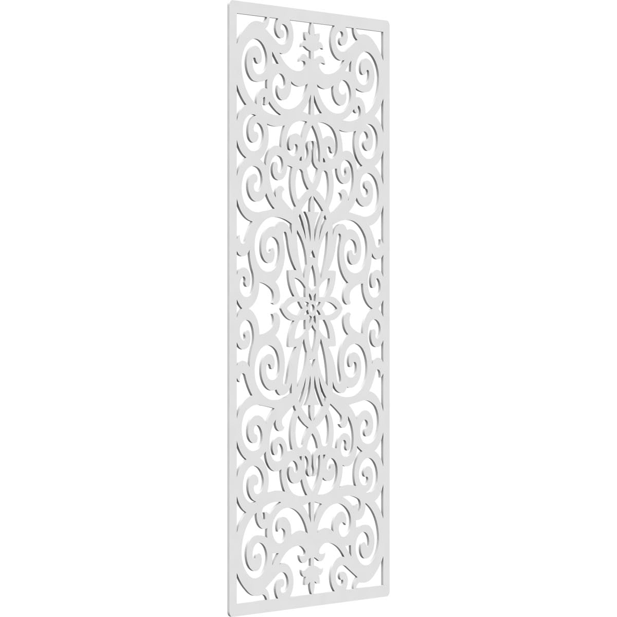 29 3/8"W x 74 3/8"H x 3/8"T Buel Decorative Fretwork Wall Panels in Architectural Grade PVC
