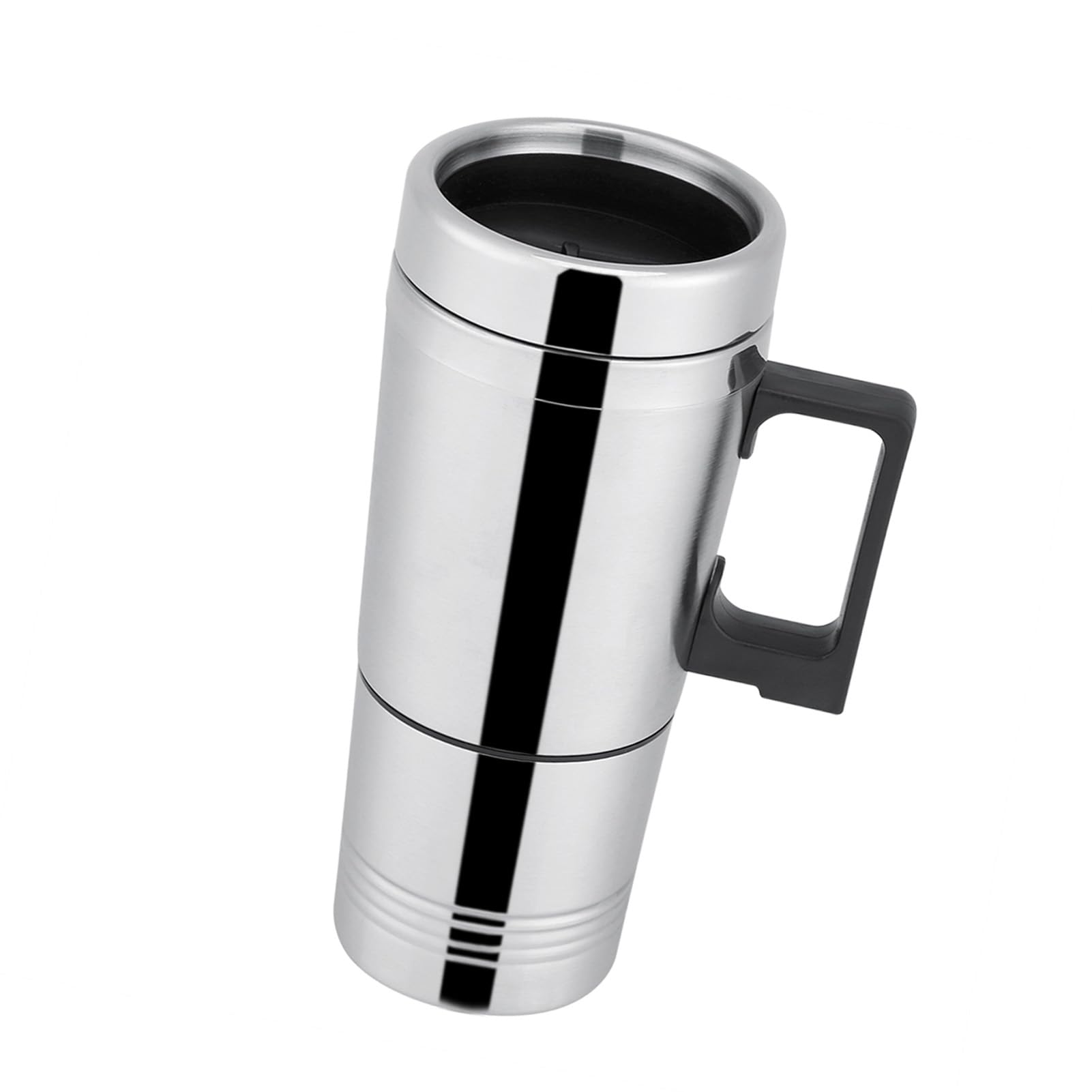 Taza de calefacción para automóvil, 12V/24V 10.1 fl oz para coche, eléctrico, café, té, tazas de agua, calentador de botellas de viaje de acero inoxidable, tazas 8