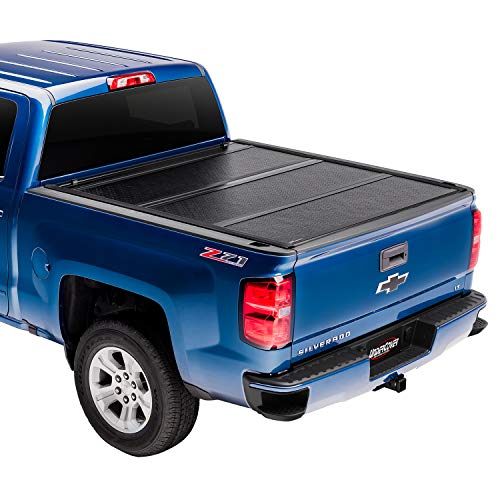 UnderCover Flex Hard Folding Truck Bed Tonneau Cover | FX11018 | Fits 2014 - 2018, 2019 LTD/Lgcy Chevy/GMC Silverado/Sierra 1500 5' 9" Bed (69.3") #1