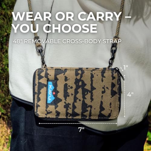 Image of KAVU Go Time Bi-Fold Wallet with Detachable Rope Strap