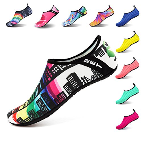 Womens and Mens Kids Water Shoes Barefoot Quick-Dry Aqua Socks for Beach Swim
