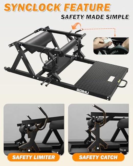 HT01 Hip Thrust Machine, 800LBS Plate-Loaded Glute Drive with Band Peg, Heavy Duty Glute Bridge Machine with Weight Holder, Butt Exercise Equipment for Glute Muscles Building