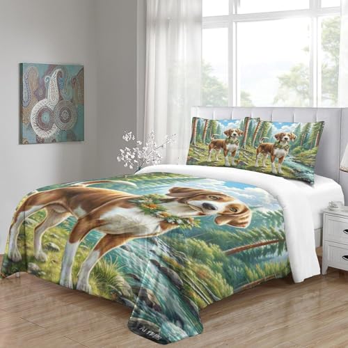 Linge de lit Braque Allemand 3D microfibre de qualité supérieure - 5