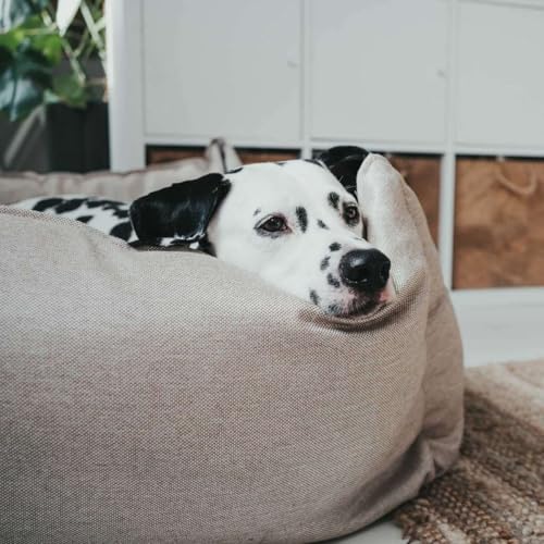 HUNTER Livingston Hundesofa, Hundebett, Strukturstoff, klassisch, S, beige
