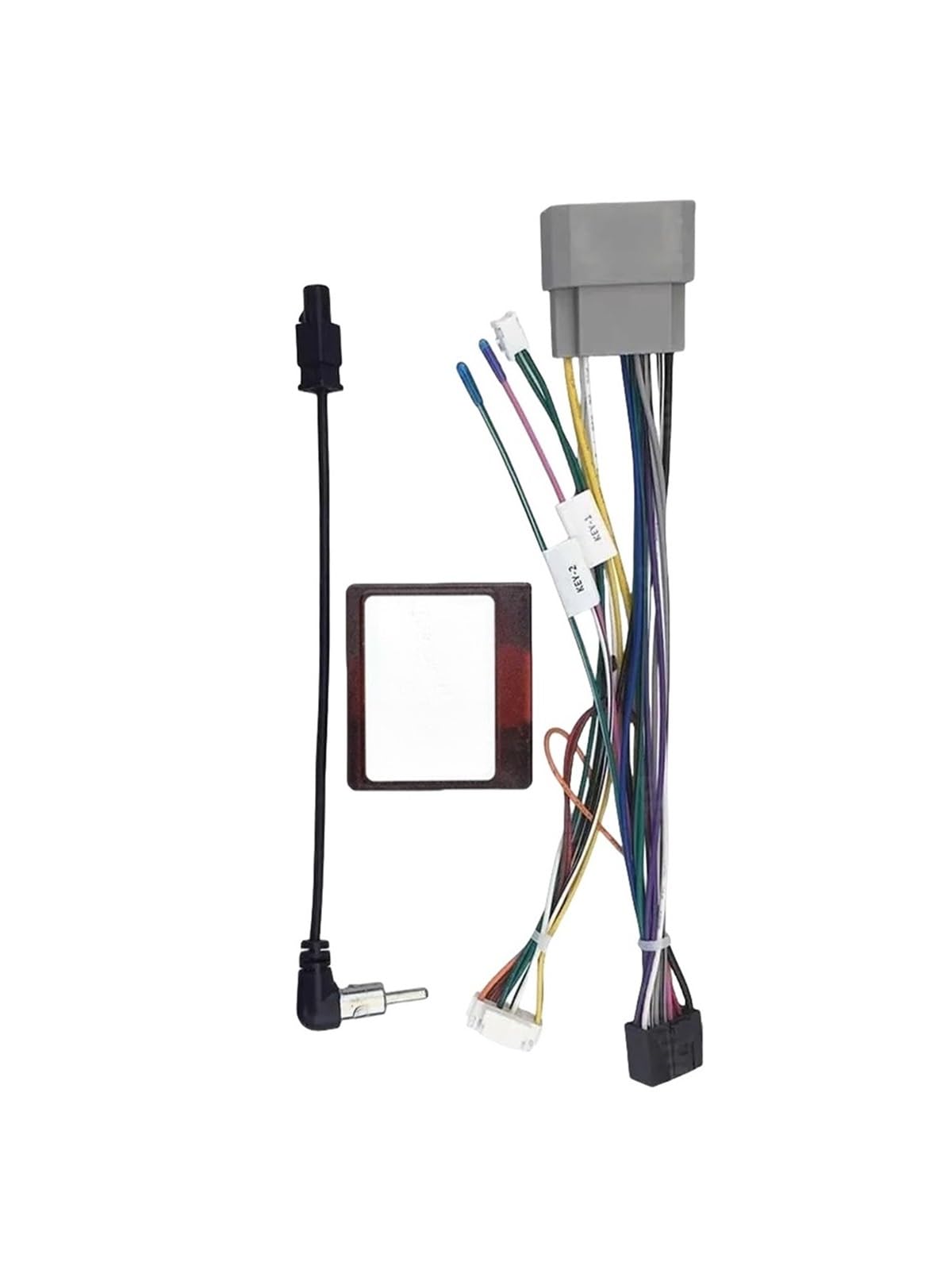 Cable de cableado de radio de coche, adaptador de arnés de 16 pines con decodificación de caja CANBUS, compatible con Chrysler 300C, GRAND VOYAGER RP5-CH-004, Jeep y Dodge.