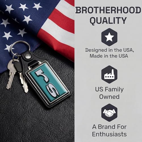 Image of Brotherhood Car Key Chain for Camaro - Classic Models Keychain for Men and Women Gift Key Ring - -
