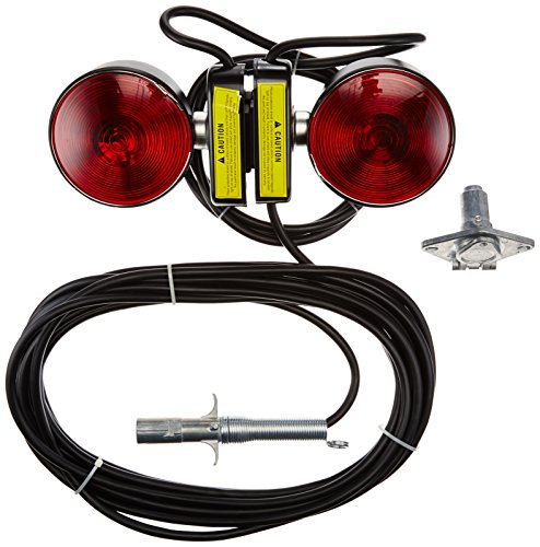 Buyers Products TL257M Heavy Duty Magnetic Towing Light Set with 30 ft Cord, 4 Inch Lights, 4-Pole Plug, DOT Approved Trailer Light Kit, Scratch-Free Mount, Includes Plastic Storage Case by Buyers Products Company - Used condition - US$22.15