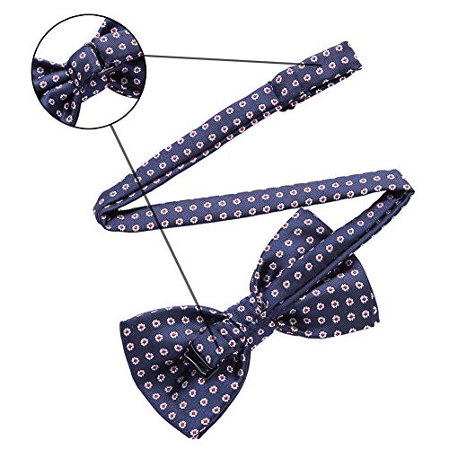 Image of AUSKY 8 PACKS Elegant Adjustable Pre-tied Bow Ties for Men Boys (1&4&5&6&8 Pack for option)