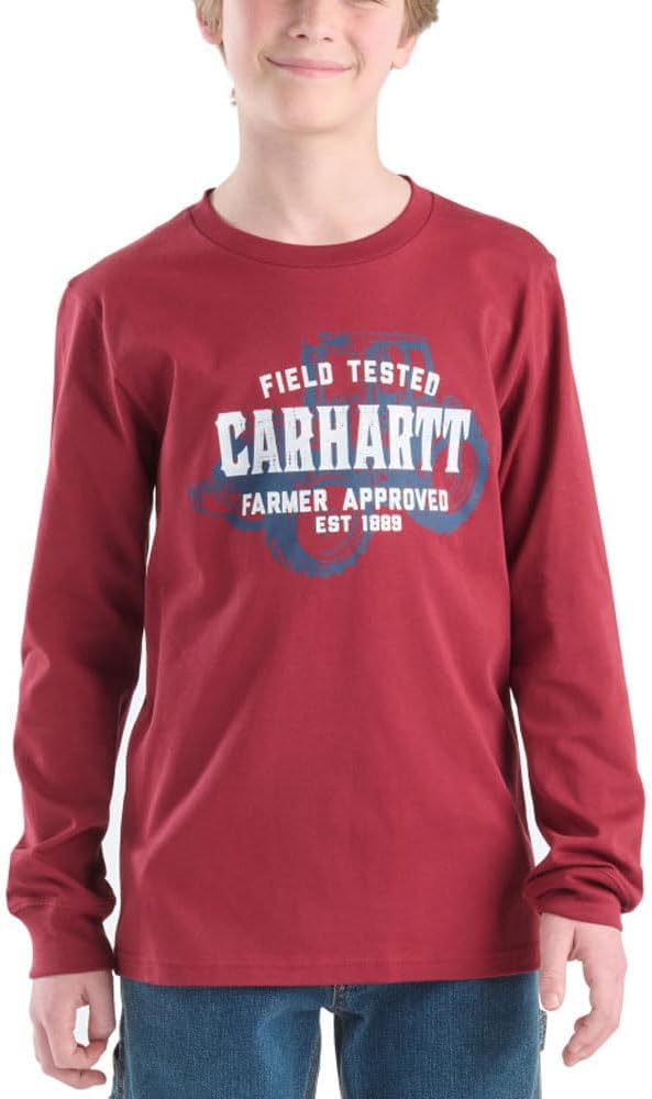 Carhartt Kid's CA6768 Long-Sleeve Tractor T-Shirt - Boys