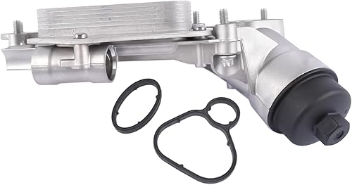 Miniatura 5 de GELUOXI 93186324 Enfriador de aceite de motor con filtro de repuesto para Chevy Aveo Cruze Malibu Sonic Trax Cascada Encore Pontiac G3 Saturn Astra