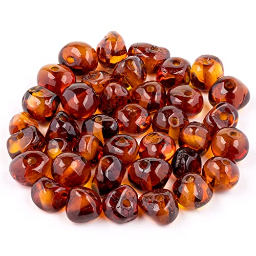 Amber Beads Baroque Style – Polished and Raw 100% Natural