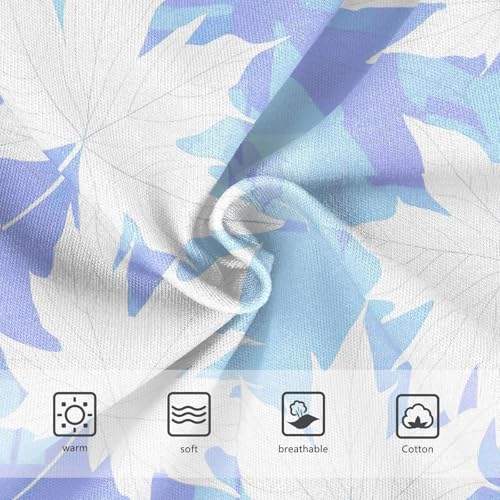 Joisal Maple Leaves Pastel Blue Light White Girls Underwear Toddlers 2t Cotton Cute Panties Girl Bright Briefs Undies Kids3