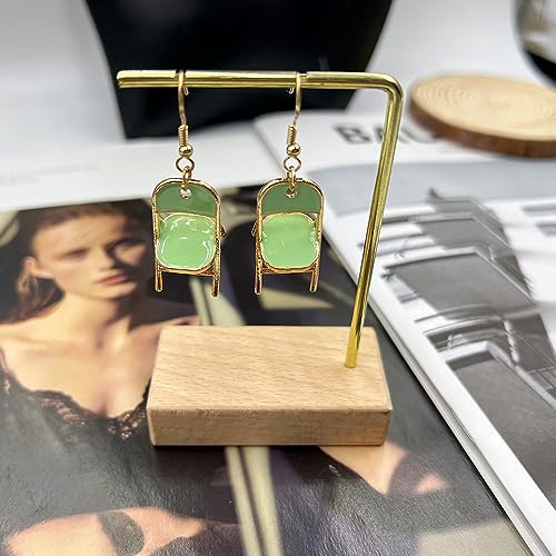 Tridimensional Chair Earrings for Women Green Folding Chair Earrings Trendy Statement Alabama Brawl Chair Earrings Fashion Jewelry Gifts2