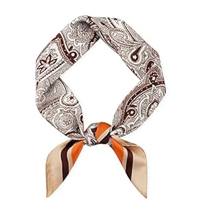 GERINLY Vintage Silk Feel Square Scarf for Me...