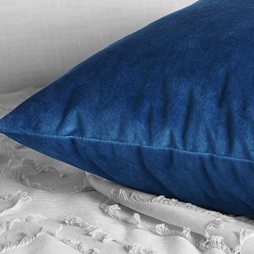 Image of HPD Half Price Drapes Cushion Cover 18 x 18 Heritage Plush Velvet - VPYC-198604-CC18PR - Pair, Pisces Blue