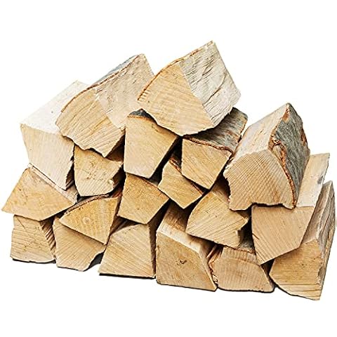 Flameup drewno kominkowe do pieca, kominka, pieca kominkowego, paleniska, grilla, drewno bukowe w szczapach 25 cm, drewno opałowe suszone komorowo, 20kg