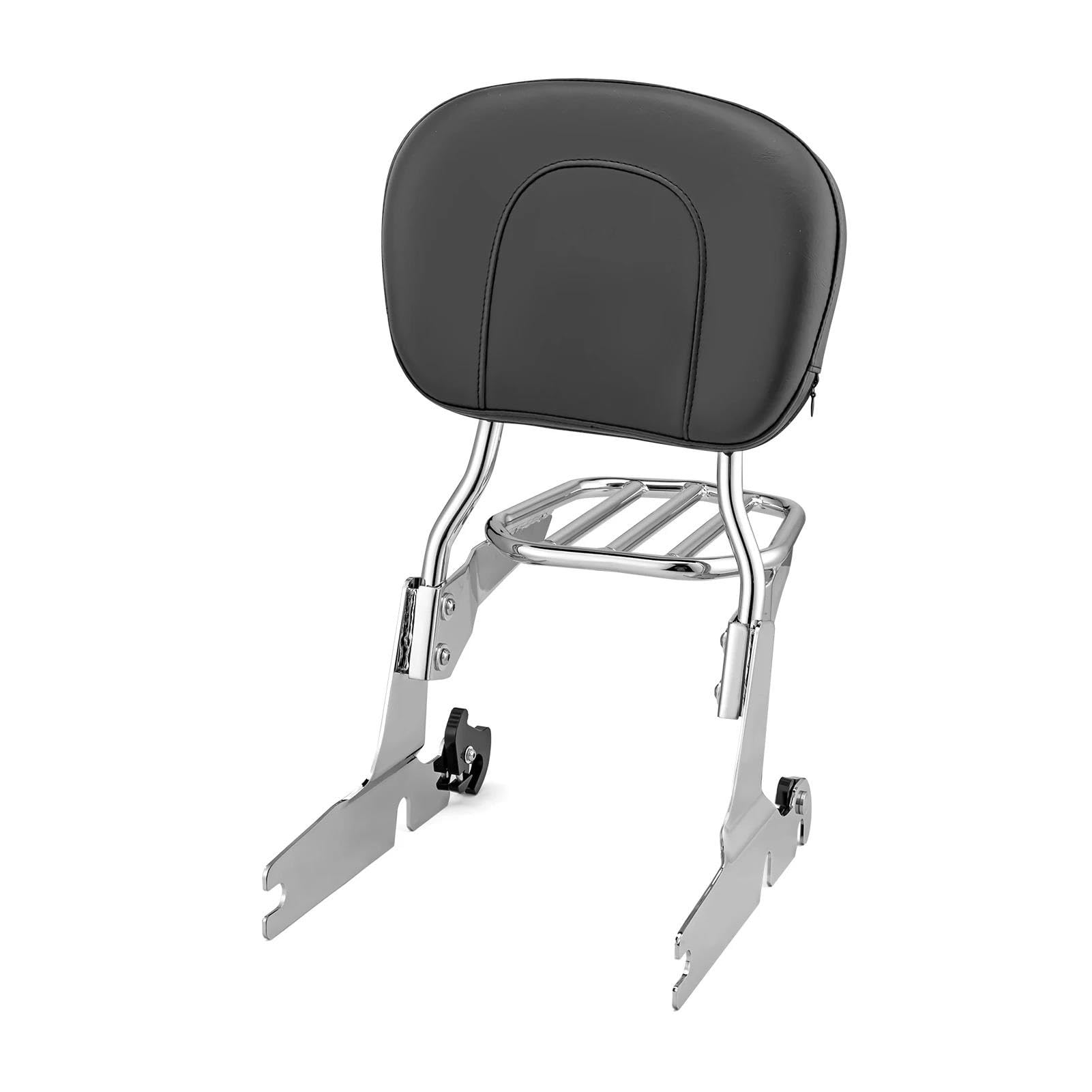 Para SOFTAIL Para HERITAGE FLST FLSTC FLSTS FLSTSC Respaldo Para Pasajero De Motocicleta + Portaequipajes (almohadilla Grande)