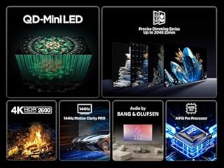 TCL 55Q7C QLED Mini LED Fernseher, 55 Zoll, 4K HDR Premium, Dolby Vision IQ & Atmos, Smart TV mit Google TV, Bang & Olufsen 6.2.2 Sound, 144Hz VRR, AMD FreeSync Premium Pro, HDMI 2.1, AirPlay 2, Alexa