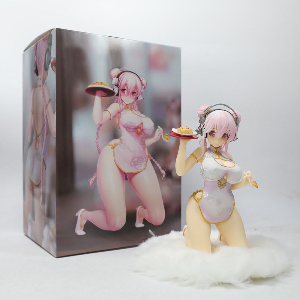 Figura Anime 1/7 Super Sonico Bilancia Ver. Action Figure bella Ragazza Anime Figure/Statue Giocattoli per adulti in PVC Anime Collezione Hobby/Ornamento 25 cm/9.8ih