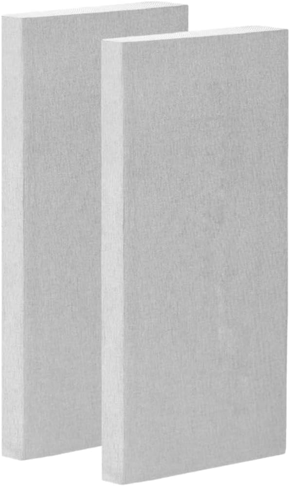 Timber Acoustics® Soundproofing Acoustic Panels, Rockwool Safe 'n' Silent Pro, Acoustic Room Treatment, 20"x40"x3", NRC= 0.90(SET OF 2) (Grey)