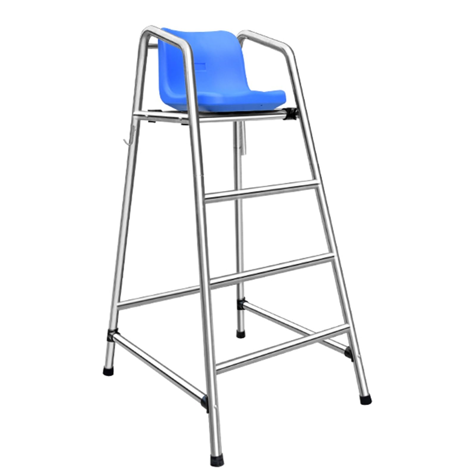 Lifeguard Chaise haute en acier inoxydable avec siège confortable pour piscine, lac, plage, terrasse – Design portable et durable