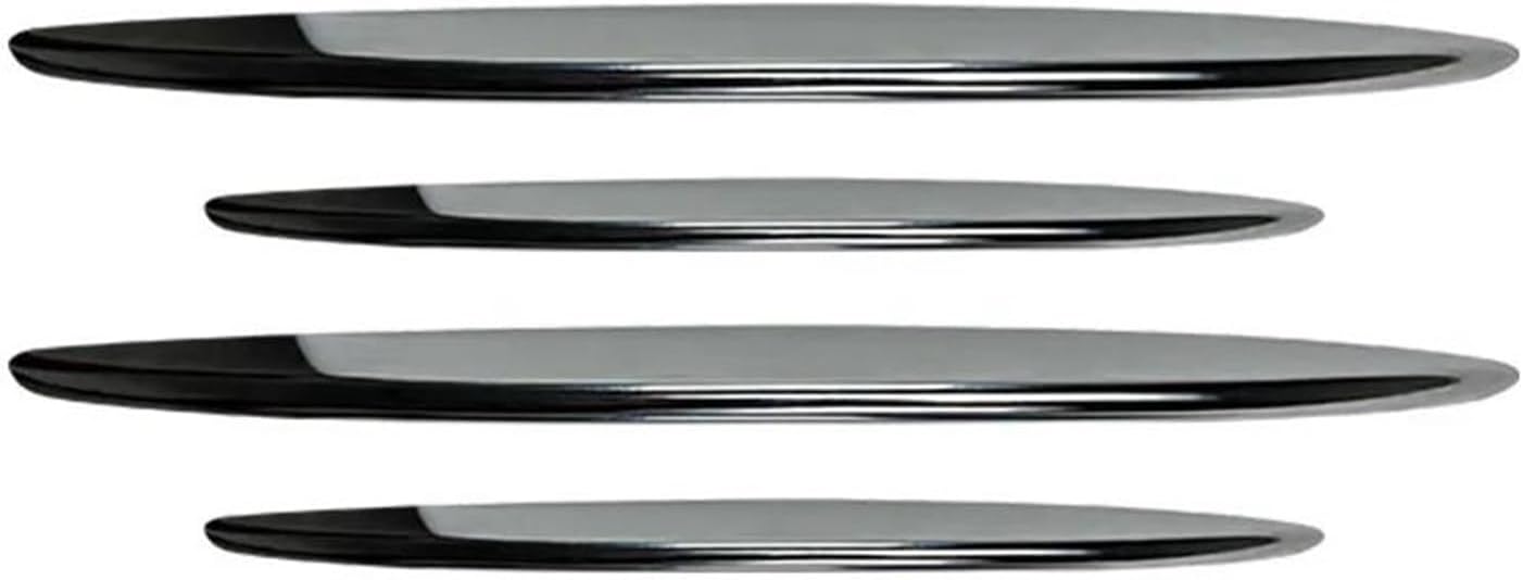 Front Bumper Lip Splitter Protection 4Pcs Car Front Bumper Lip Splitter Spoiler Decorate For Mercedes For Benz GLC-Class X254 GLC260 300 AMG 2023+(فضة)