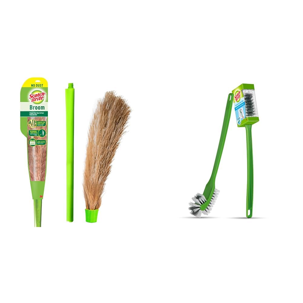 Scotch-Brite No-Dust Broom, Long Handle, Easy Floor Cleaning (Multi-use) (B082FJJ93W) Amazon Price History, Amazon Price Tracker