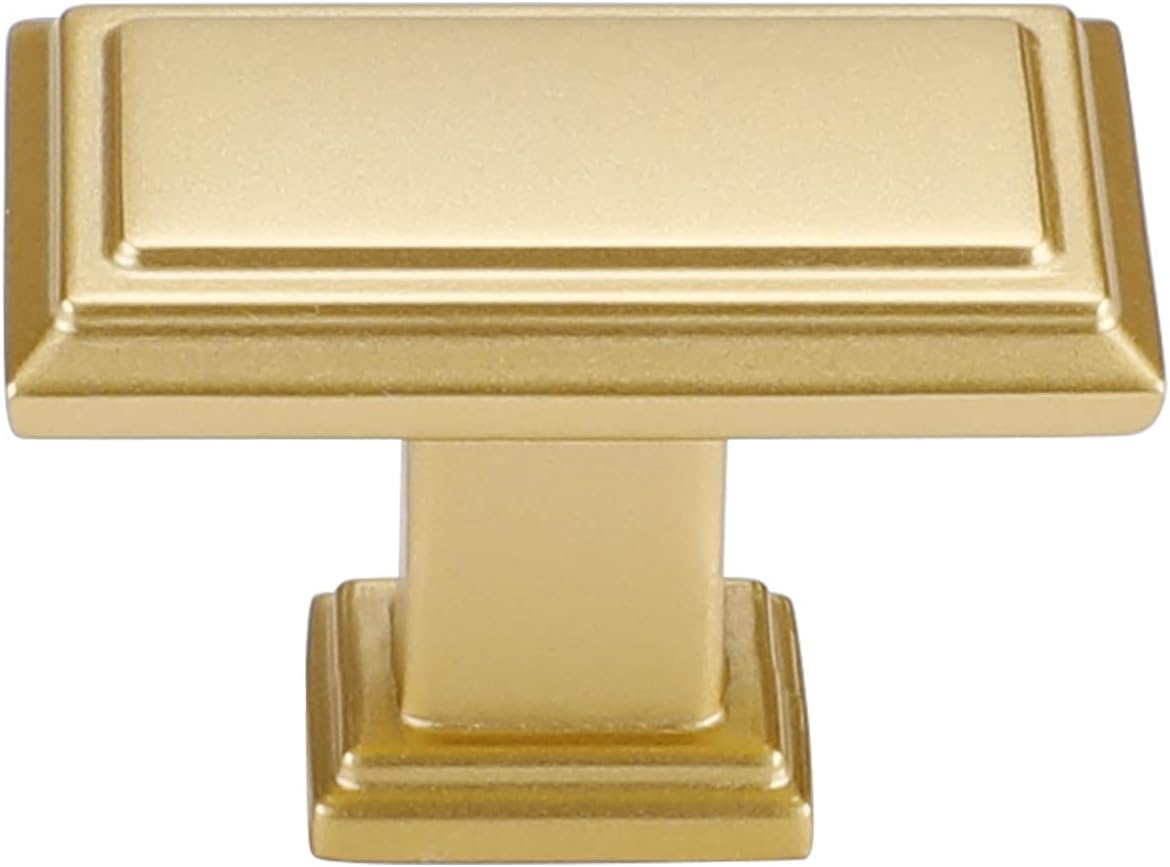homdiy 25 Pack Gold Knobs Dresser Knobs Brushed Brass
