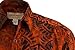 Johari West Men's Button-Down Short Sleeve Shirt, Geometric Sunset, Amber, X-Large