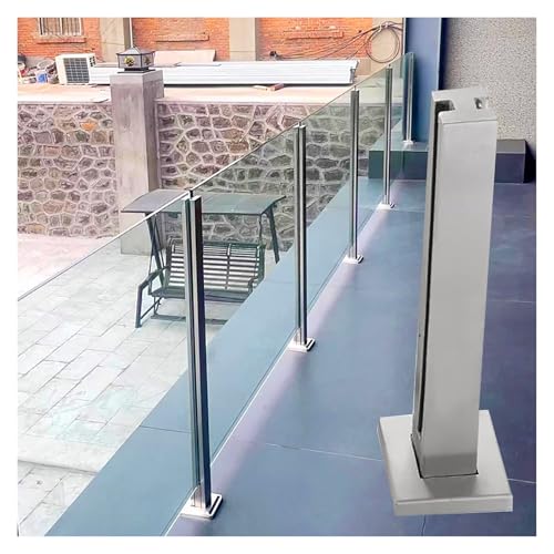 Zestaw balustrad zewnętrznych ze stali nierdzewnej, system balustrad schodowych do tarasu, łatwy montaż, zawiera wszystkie akcesoria, konstrukcja odporna na warunki atmosferyczne