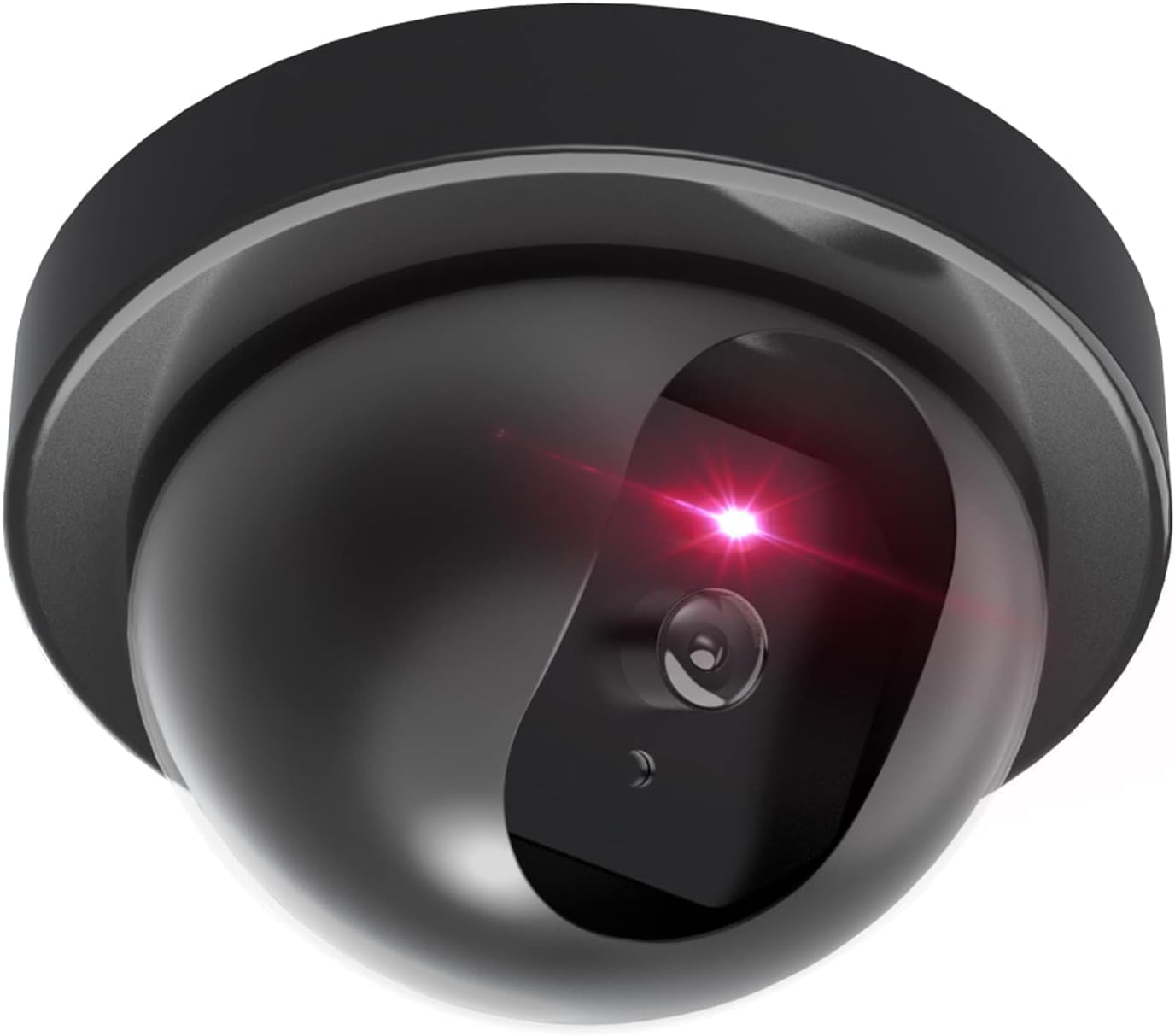 Dummy Fake Camera CCTV Dome Fake Security with Flashing Red LED Light Wireless Surveillance Dummy CCTV for Outside Decoy Camera with Screws Tape for Indoor Outdoor Home (Black)-image-22
