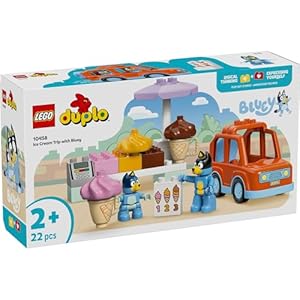Amazon.co.jp - レゴ® デュプロ ブルーイとアイスクリームを買いに行こう 10458