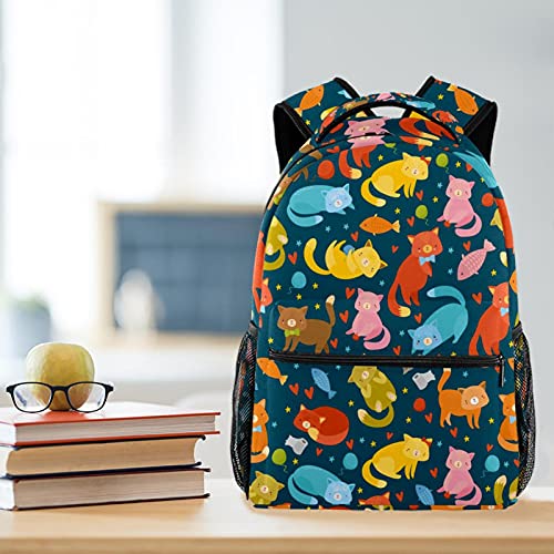 Sac à dos d'école pieuvre multicolore idéal pour la rentrée des classes - 6