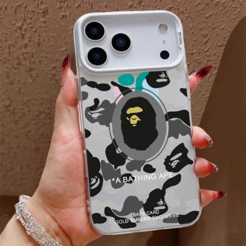 【新品未使用✨】 ape スマホケース　iPhone17 早い物勝ち Amazon.co.jp: エイプ スマホケース 猿の顔 迷彩柄 携帯電話カバー