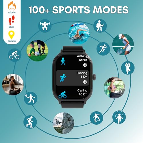 iN Tech Smart Watch Pro (Advanced) - 2.01" HD Touch Screen - Smart Watches for Mens Womens Watches - Smart Watch Men - Fitness Watch - Fitness Tracker Heart Rate/Sleep/SpO2 Monitor - Smart Watches Men - Image 6