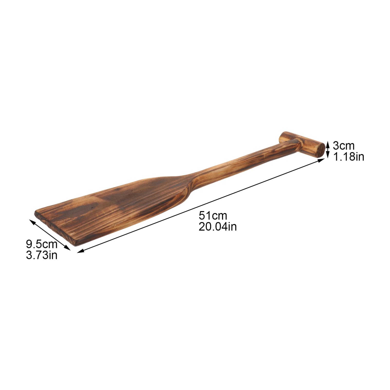 PRETYZOOM Pagaie en Bois Léger et Résistante pour Cosplay, Accessoire de Scène Simple Marron Sensation Confortable, pour Spectacle et Fête