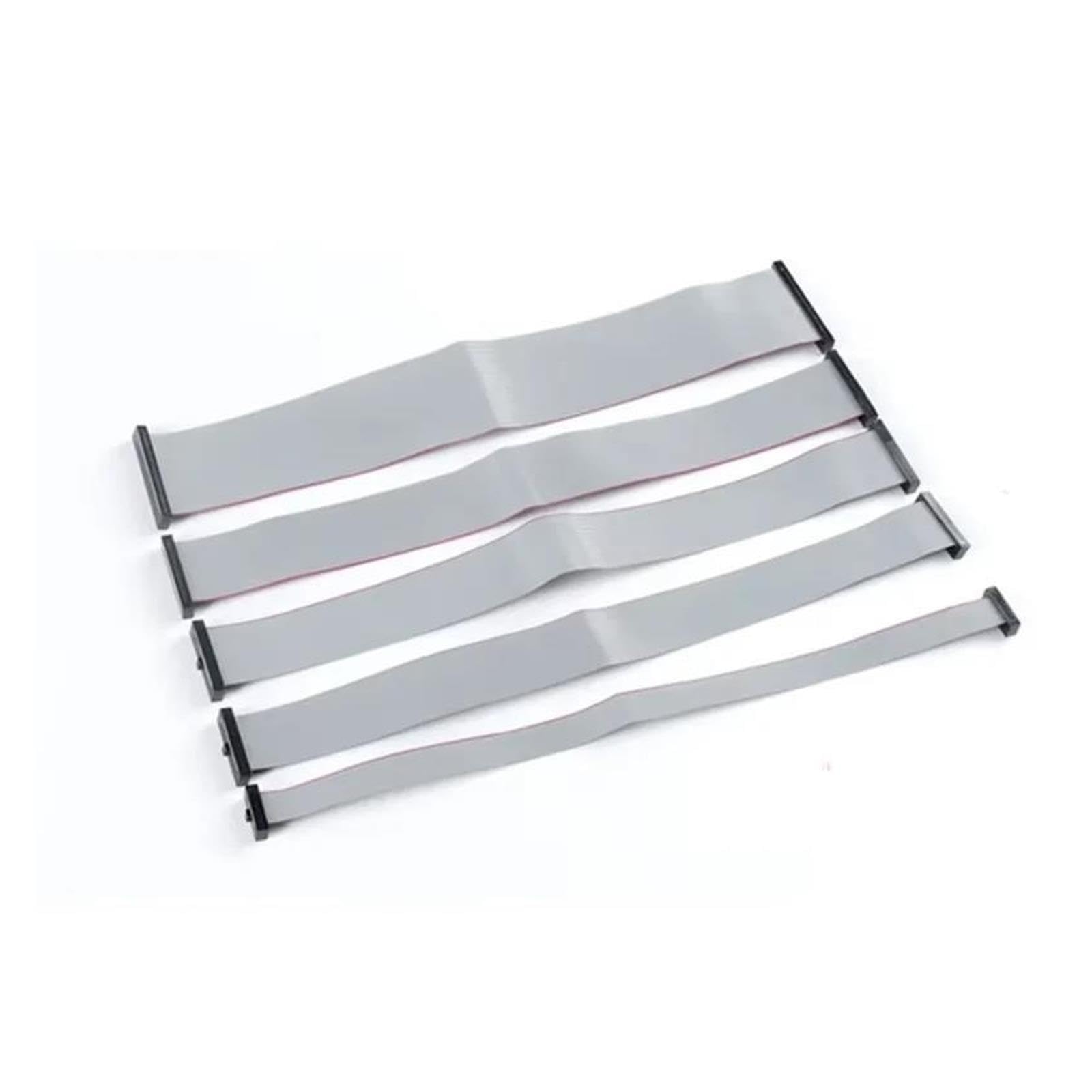 Cavo a nastro piatto grigio 1 pz FC 1.27mm Passo Grigio Cavo Dati a Nastro Piatto IDC Doppie Estremità Stessa Direzione 6P/10/14/16/20/30/34/40/50 Spille JTAG ISP Scarica(1m,2x15 30P)