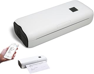 Impressora Térmica A4, Impressora Portátil de Etiquetas de Remessa de 216 Mm, Impressora Sem Fio Bluetooth de 50 Mm/s para Pequenas Empresas Domésticas, Bateria de 2600 MAh, para
