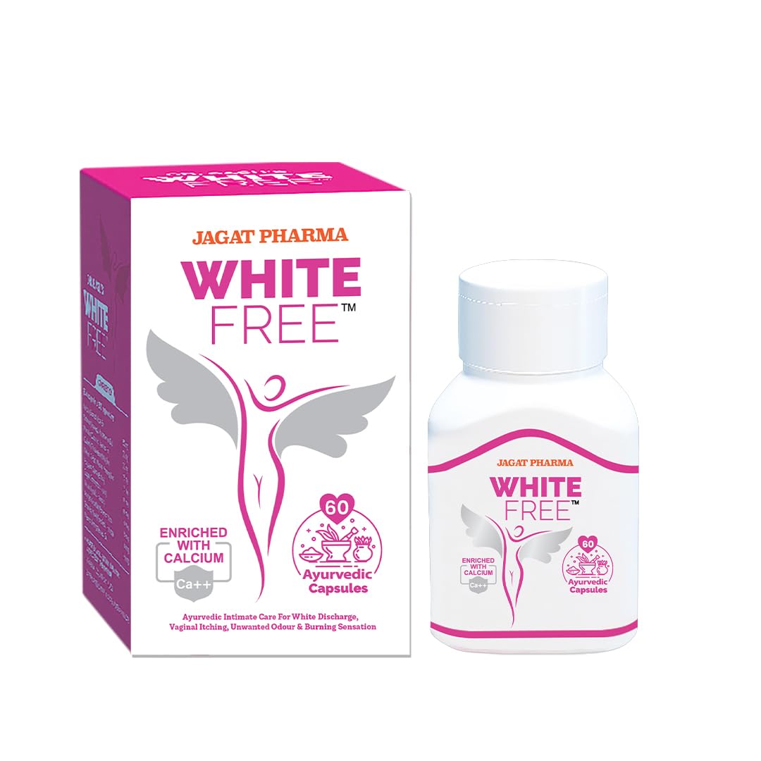 Jagat Pharma White Free Capsules For Healthy White Discharge | Prevents UTI and Yeast Infection | Reduces Itching, Burning, Odour | Balances pH 60 Caps-image-21