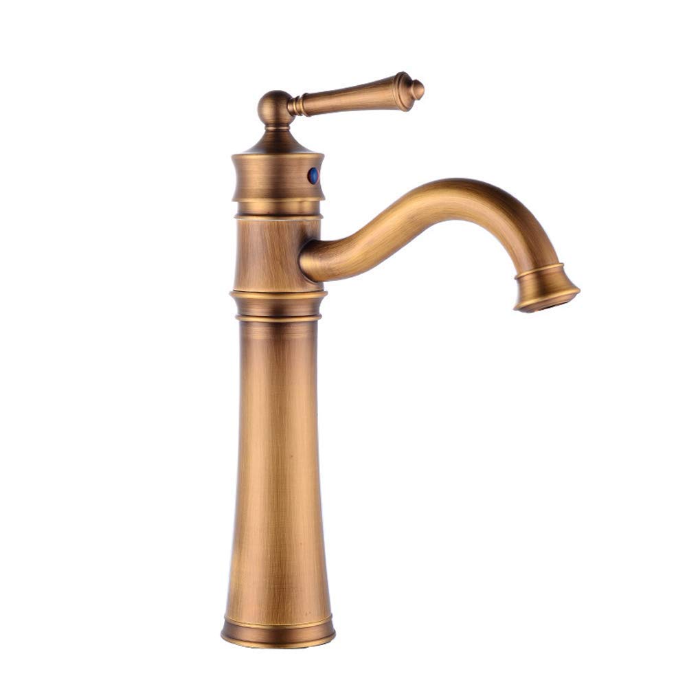 Cuisine à eau robinet rétro style européen en bronze authentique - 8